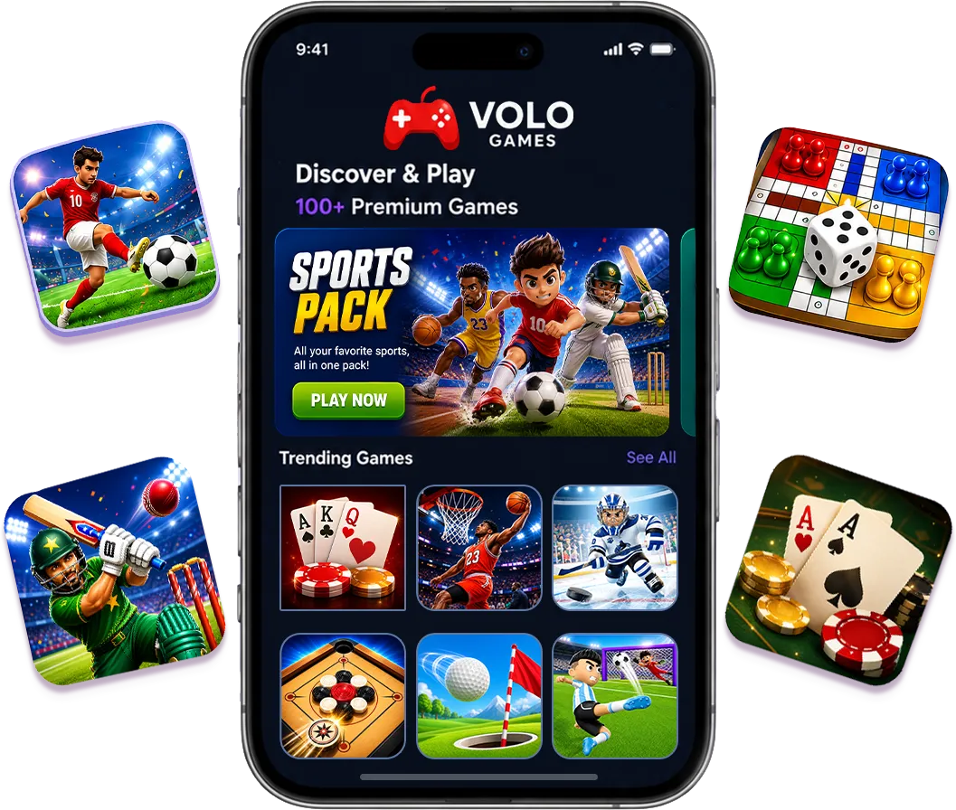 100+ premium games available in the Vologames app